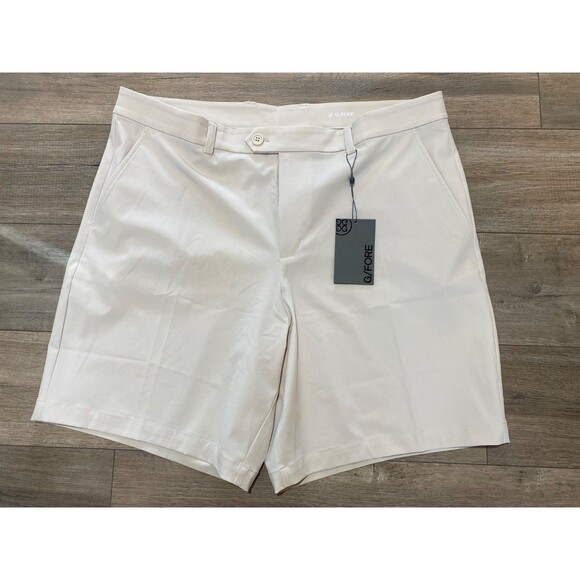 G/Fore Men's 38 Golf Shorts Stone Beige Maverick Hybrid 8" Inseam Stretch Casual - Picture 1 of 8